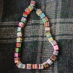 Vintage NWOT Sobral PopArt Necklace. Made In Brazil '90s.